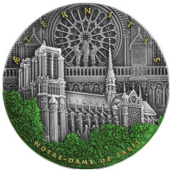 5 Dollars Argent 2021 colorisée - Notre-Dame de Paris