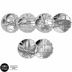 Lot 4 x 10 Euro Argent...