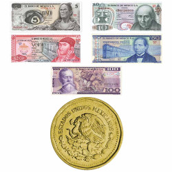 Lot des Monnaies Mexicaines