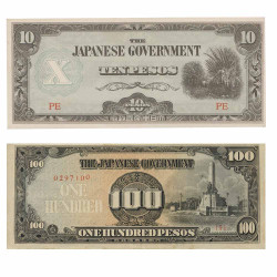 Lot 10 et 100 Pesos...