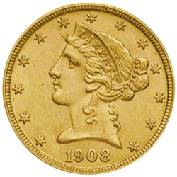 5 Dollars Or Liberty - USA