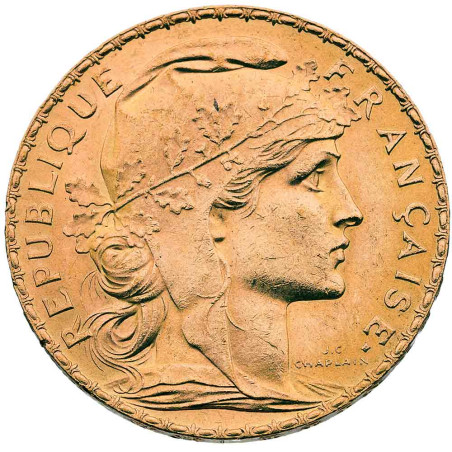 20 Francs Or Marianne IIIe République 1900