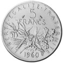 1960 - 5 Francs Argent type Semeuse (2)