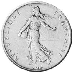 1963 - 5 Francs Argent type Semeuse