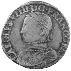 1 Teston Argent Charles IX...