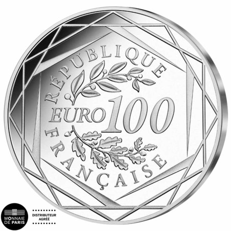 100 Euro Argent France 2022 - 20 ans de l’Euro (2)