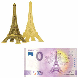 Lot monnaies Tour Eiffel
