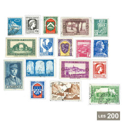 200 timbres Algérie - les...