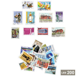200 timbres Finlande Grands...