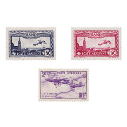 3 timbres Poste aérienne