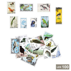 100 timbres Oiseaux