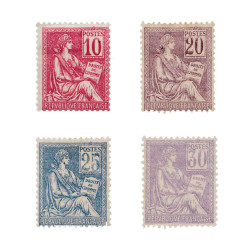 4 timbres type Mouchon
