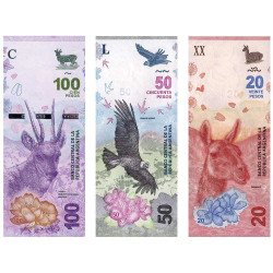 3 billets argentins 2017-2018