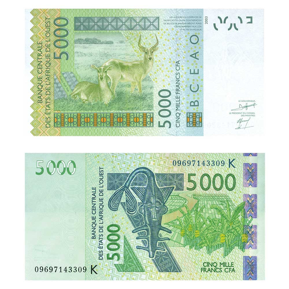 5 000 Francs Afrique de l’Ouest 2009