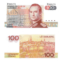 100 Francs Luxembourg 1986...