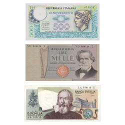 3 billets Italie 1976-1983