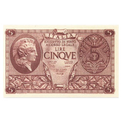 5 Lires Italie 1944