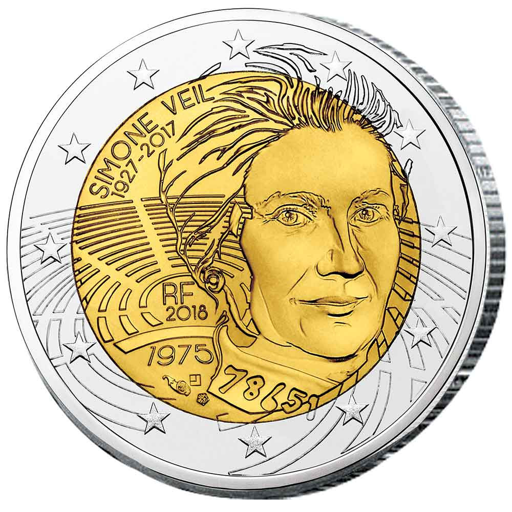 La 2 Euro France 2018 - Simone Veil offerte*