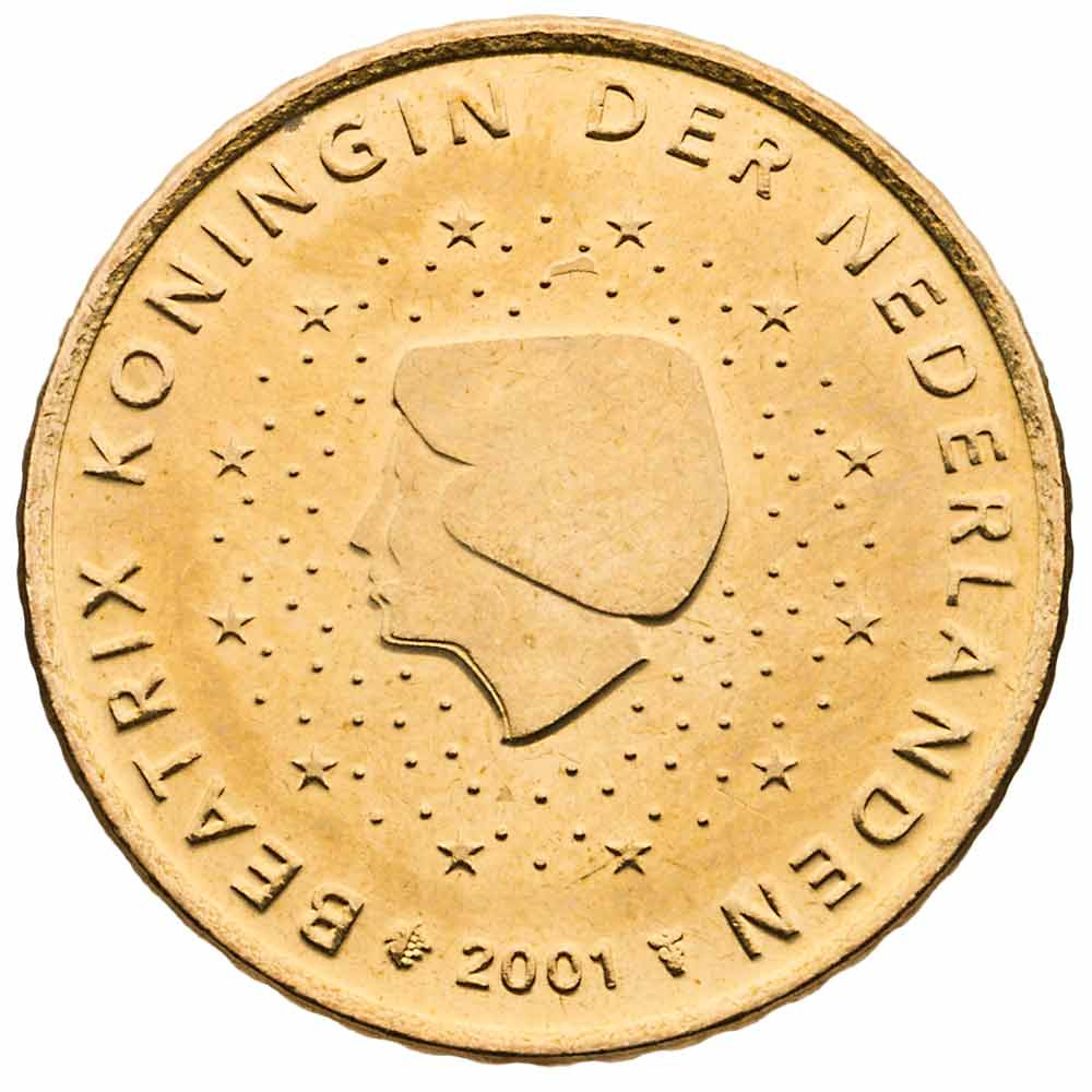 Piece De 50 Centimes Rare 2001 - PAYS-BAS - 50 CENT
