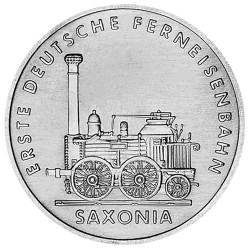 5 Marks Allemagne 1988 - 1re locomotive à vapeur
