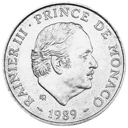 100 Francs Argent BE Monaco...