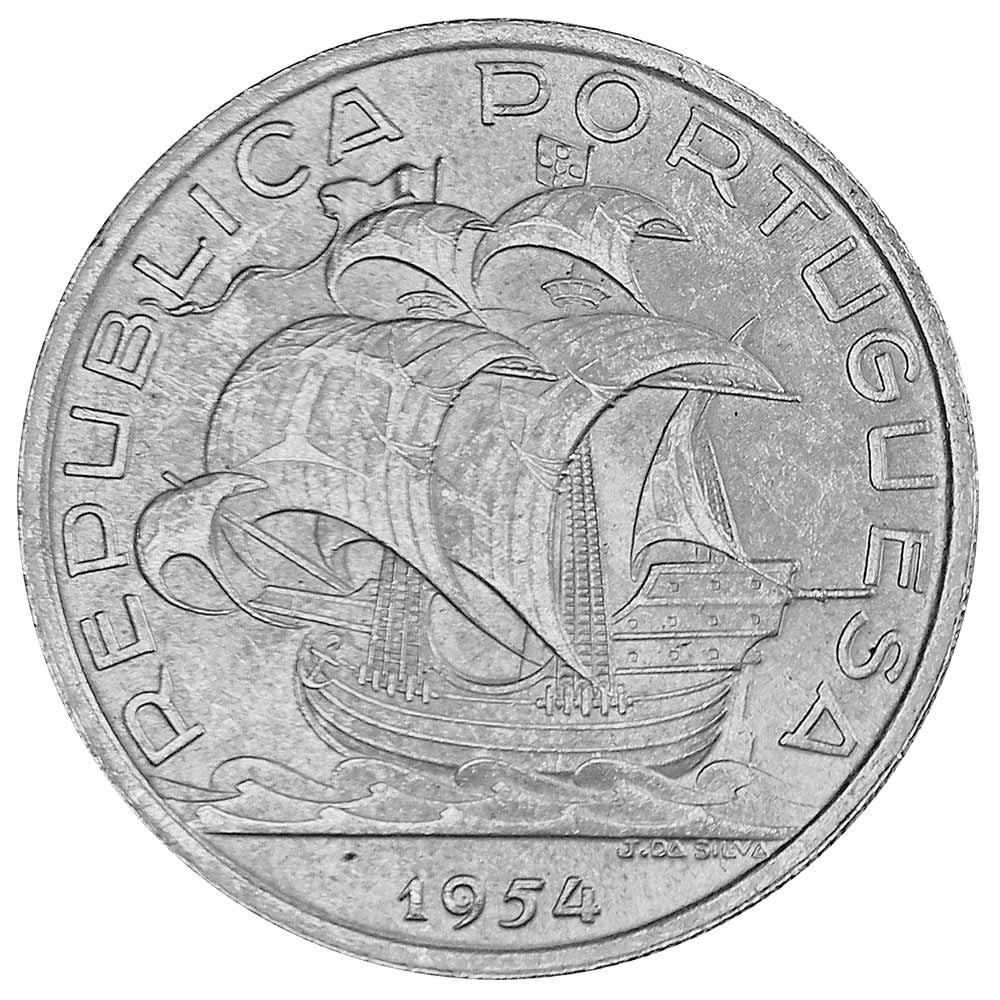 10 Escudos Argent Portugal - Navire amiral Vasco de Gama