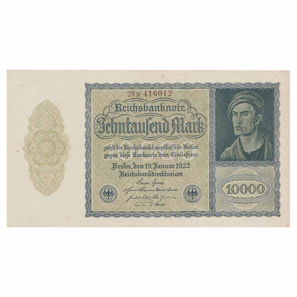 10 000 Mark Allemagne 1922 - République de Weimar