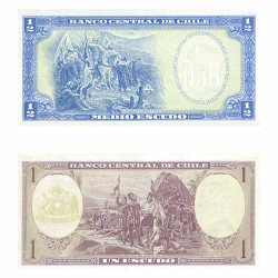 2 billets Chili 1964