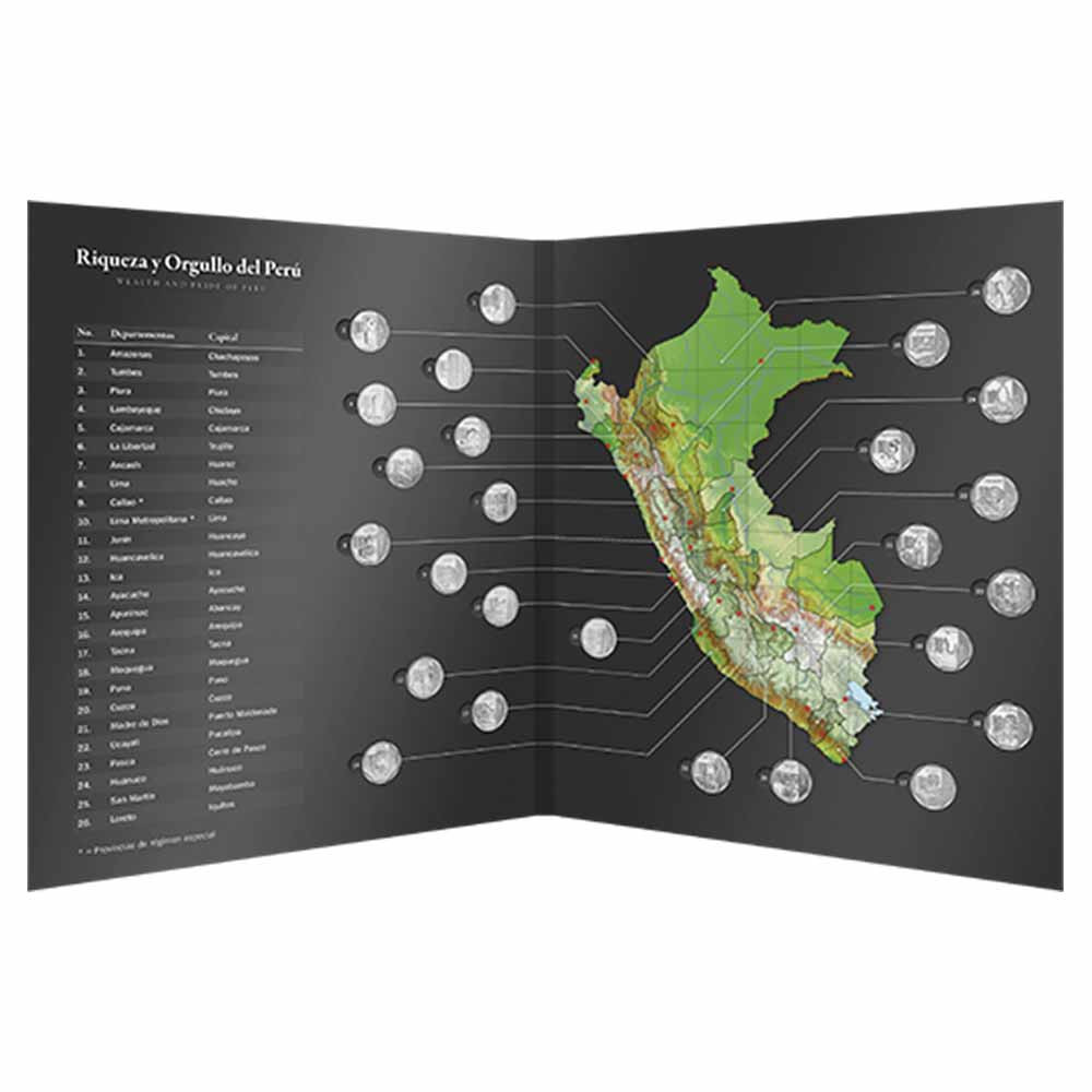 Classeur de 26 pièces du Pérou 2010-2016