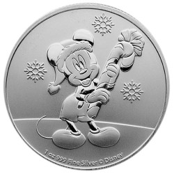 2 Dollars Argent Niue BU 2020 - Le Noël de Mickey