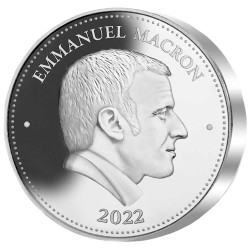 Président 2022 Argent BE - Emmanuel Macron