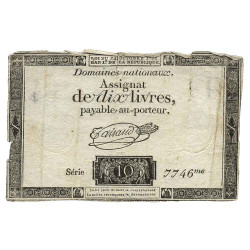 Assignat de 10 livres 1792