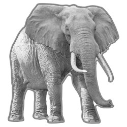 2 Dollars Argent Salomon BE 2021 - L’éléphant d’Afrique
