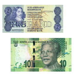 Lot 2 billets Afrique du Sud