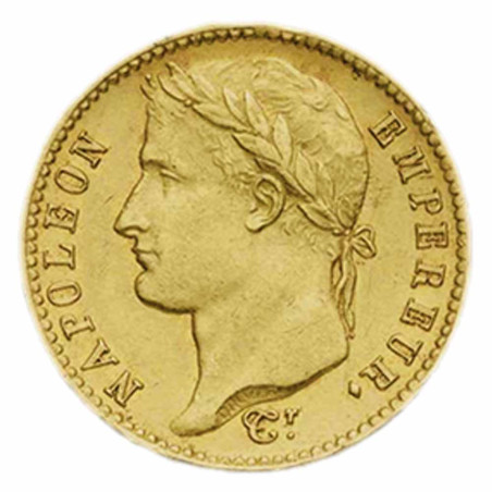 20 Francs Or Napoléon Ier - Avers Empire 1814 A