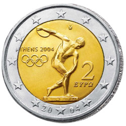 2 Euros Grèce 2004 -  JO...