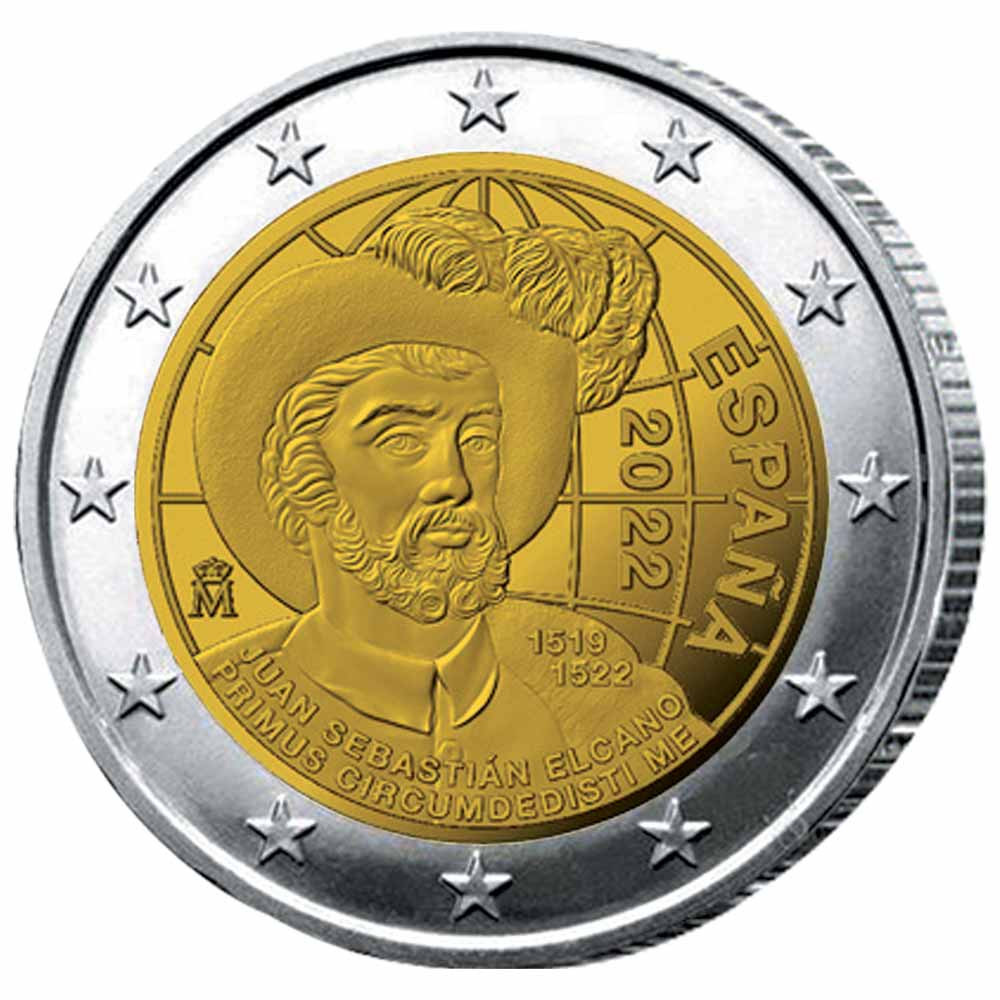 La 2 Euro Espagne 2022 - 500 ans de la circumnavigation du monde offerte*