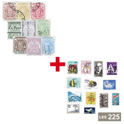 Lot de 225 timbres Région...