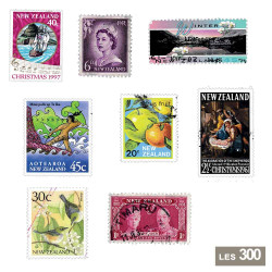 300 timbres Nouvelle-Zélande