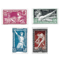 4 timbres JO Paris 1924