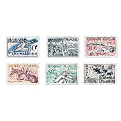 6 timbres JO 1952 Helsinki