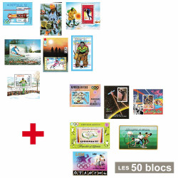 Lot de 50 Blocs-feuillets...