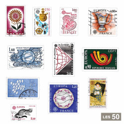 50 timbres France Europa