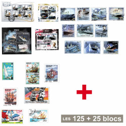 25 Blocs + 125 timbres Titanic