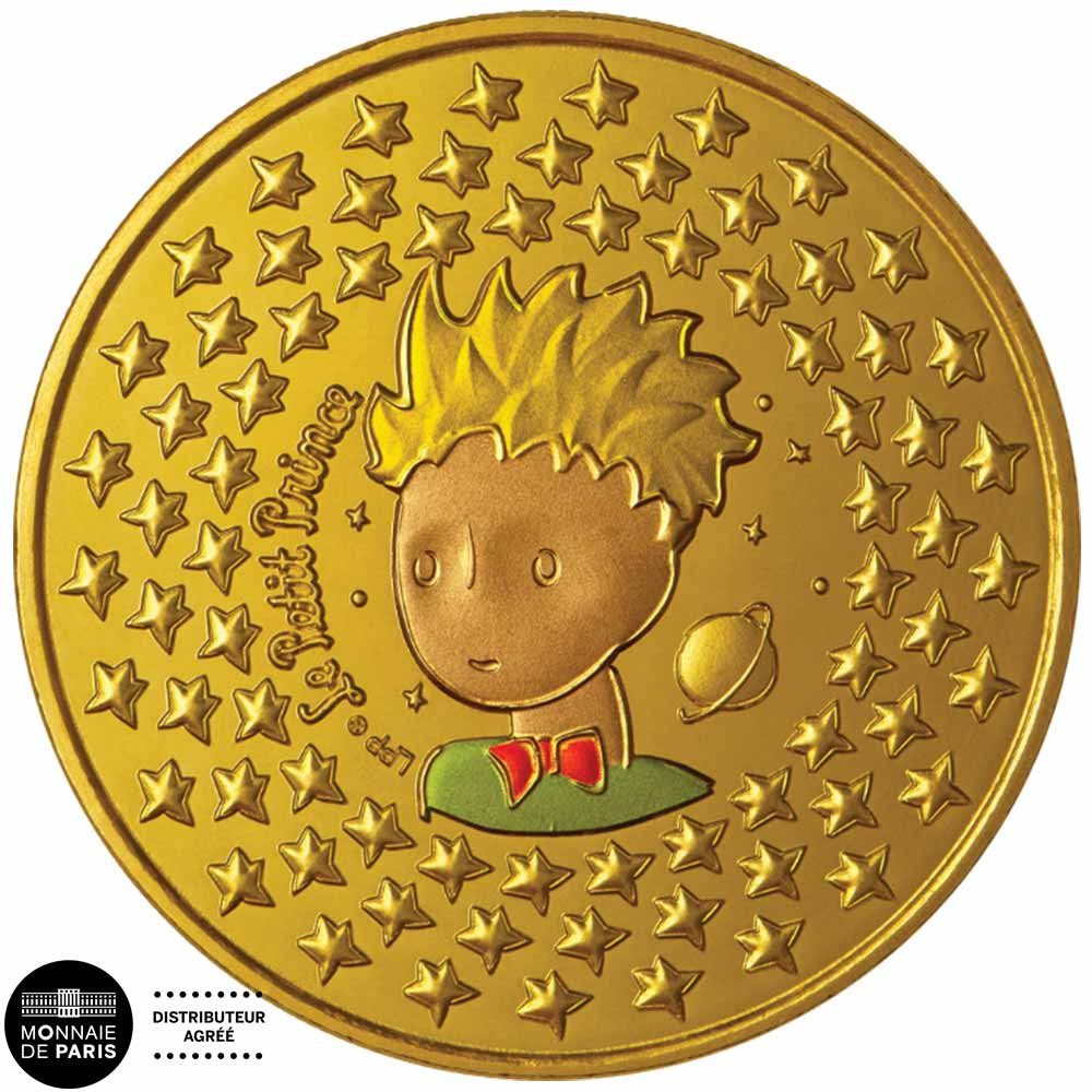 Médaille Le Petit Prince colorisée