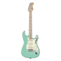 2 Dollars Argent BE 2022 - Guitare électrique Surf Green Fender