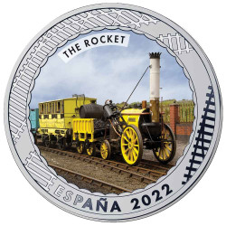 1,5 Euro Espagne 2022 colorisée - La fusée - "the rocket"