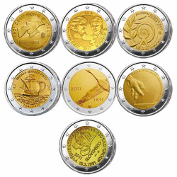 Lot des 13 x 2 Euro 2011