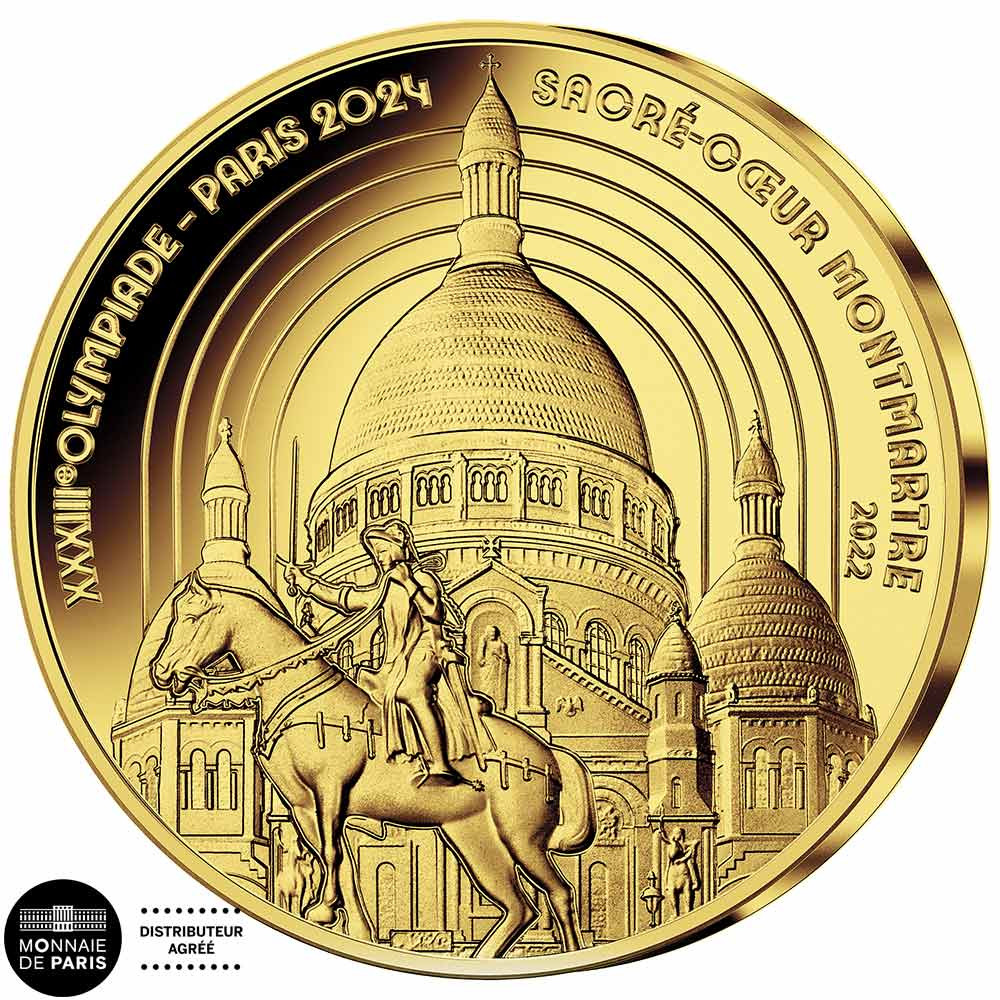 50 Euro Or France BE 2022 - Sacré-Cœur de Montmartre
