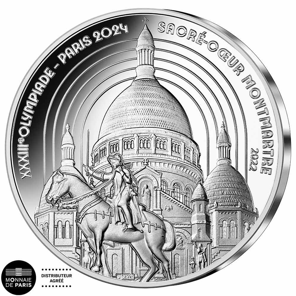 10 Euro Argent France BE 2022 - Sacré-Cœur de Montmartre